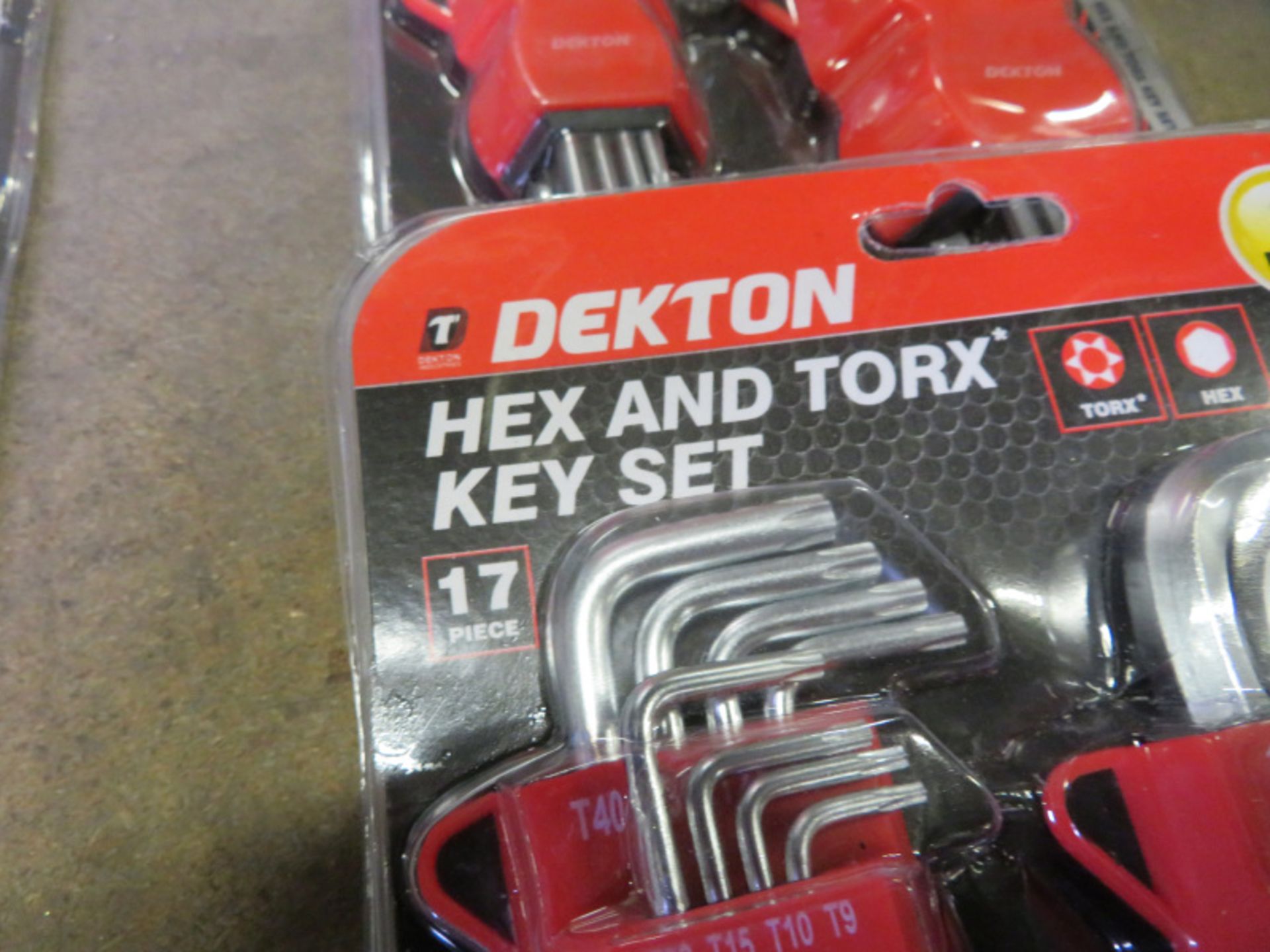 3x Dekton 17 piece Hex and Torx Key Sets - Image 3 of 3