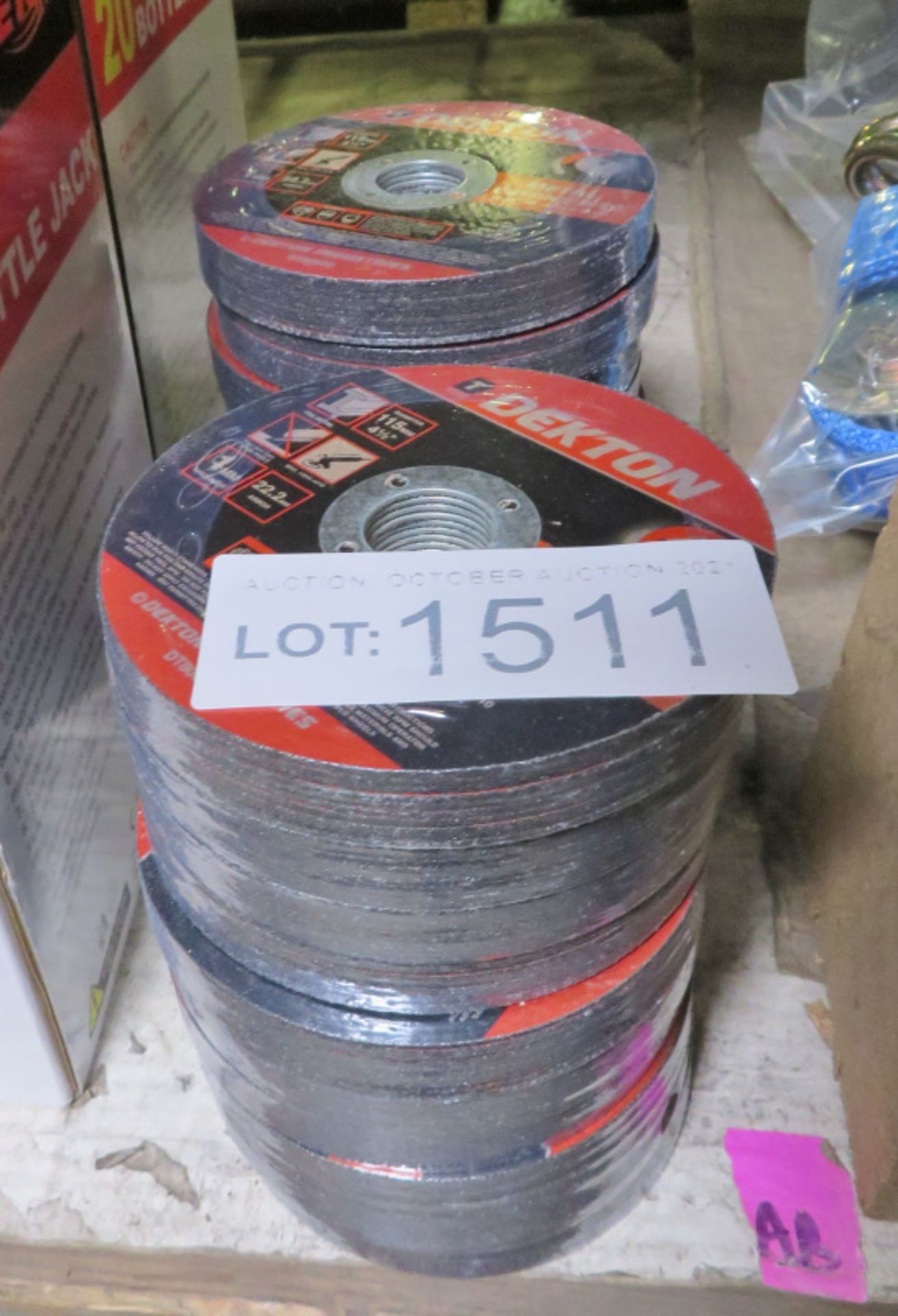 Dekton Metal cutting discs - 115mm diameter - 10 packs - 10 discs per pack