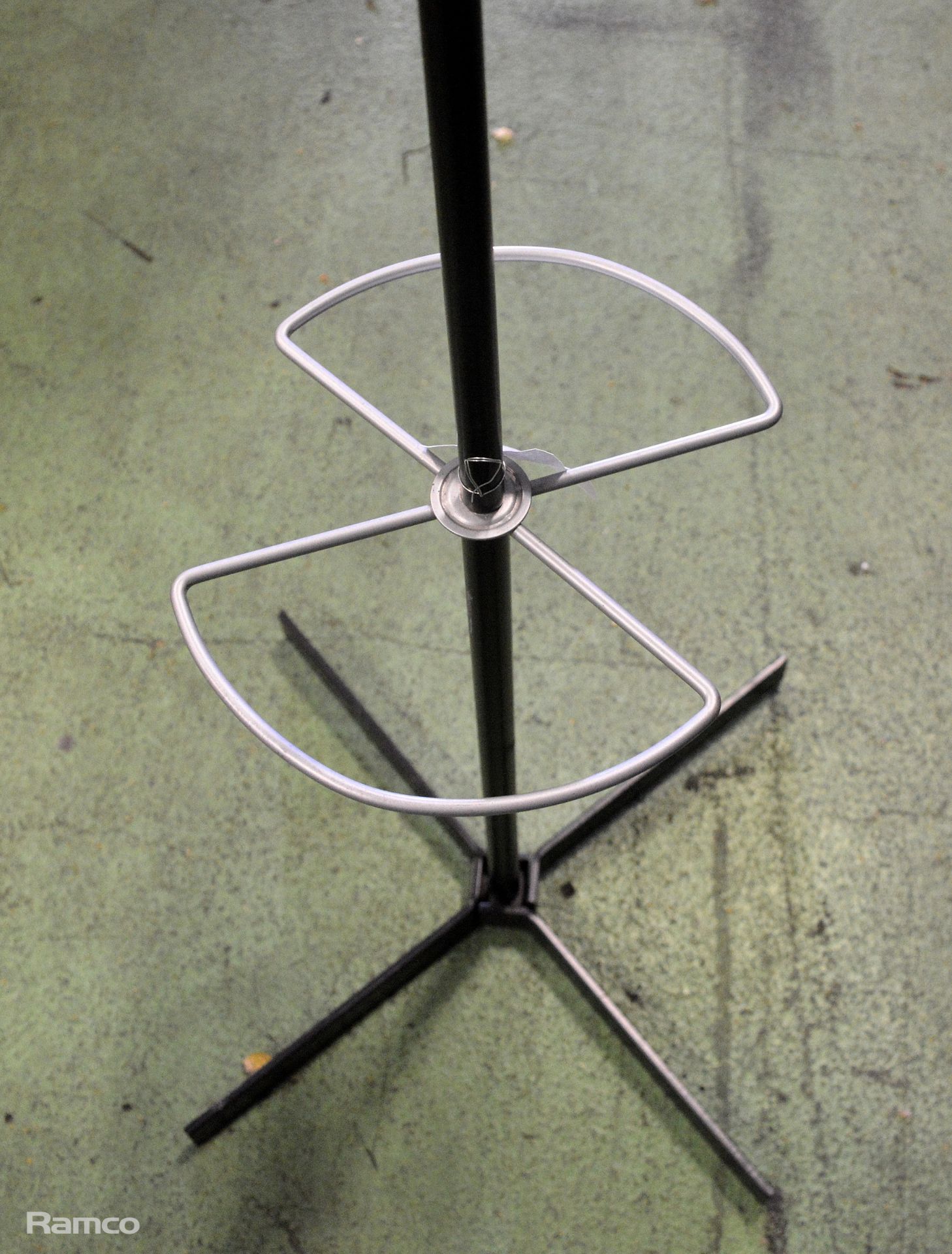 3x Black Metal Coat Stands L 500mm x W 500mm x H 1670mm - Image 4 of 4