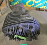 1940's motorcycle cylinder head with piston