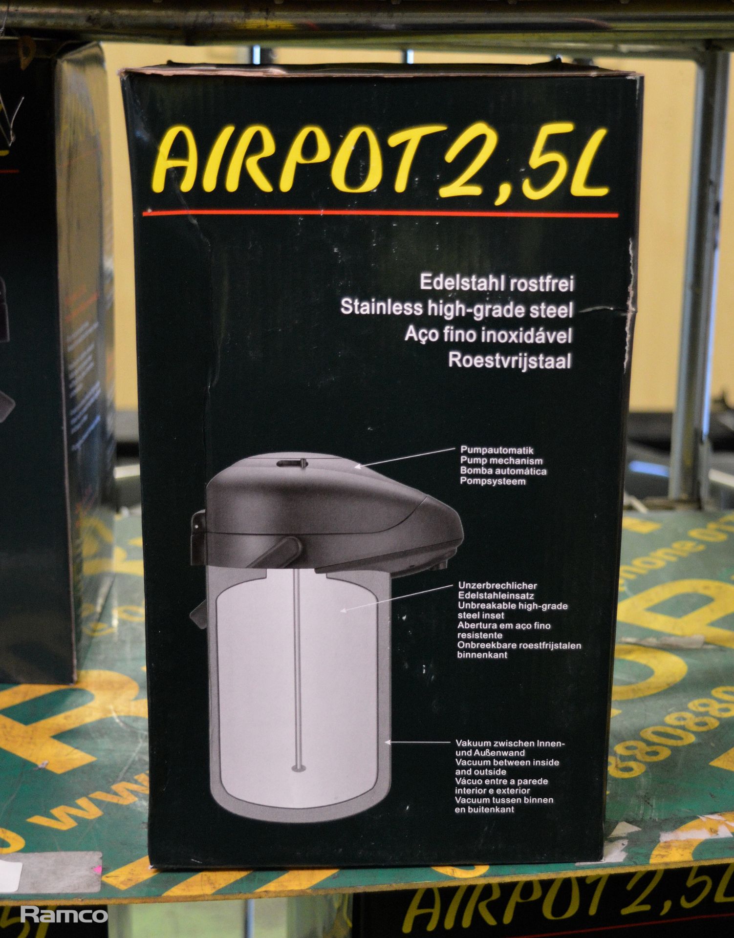3x Stainless Steel Airpots - 2.5Litre - Image 3 of 3