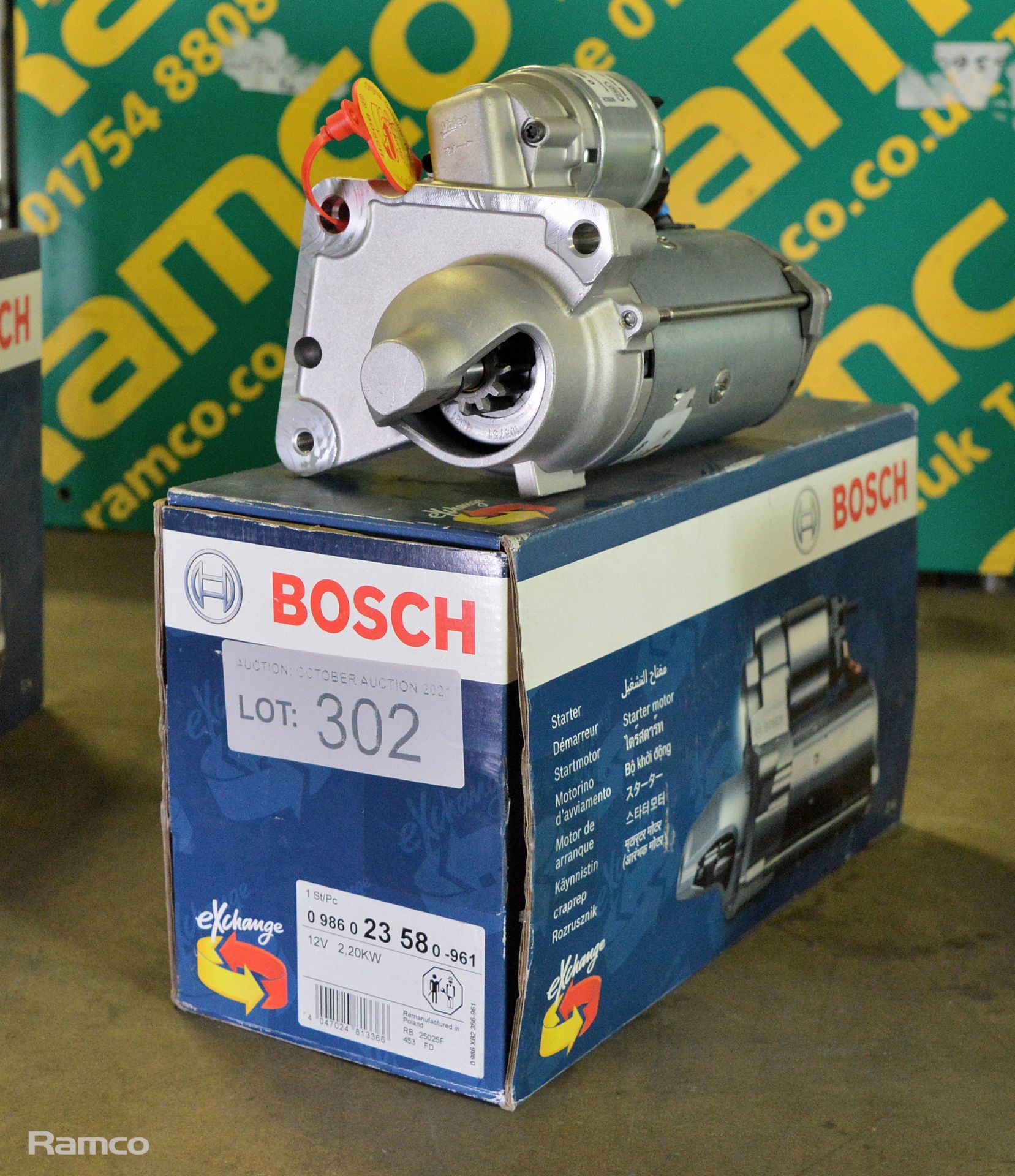 Bosch starter motor - 23 58 - 12V 2.20kW