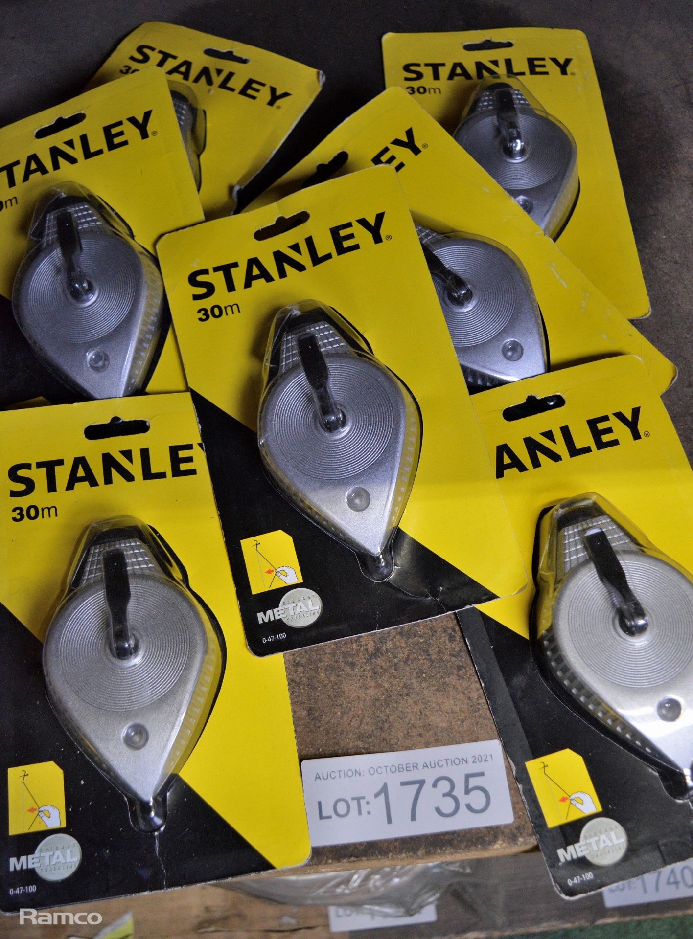 7x Stanley 30m Chalk Lines - Image 2 of 3