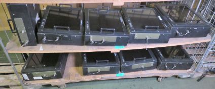 9x Barco monitors with cables & brackets