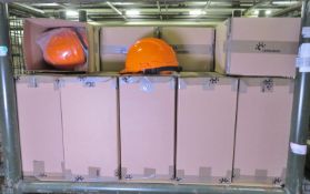 19x Boxes of Orange Safety Hats - 5 per Box