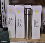 7x Stainless steel Bottle Vacuum Flasks 1.0ltr