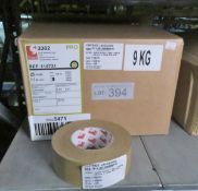 Scapa Cloth Adhesive Tape Buff Tan 16x 50M Roll Per Box - 2 boxes