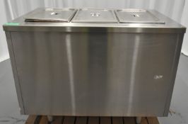 G.F.E Hot Cupboard with Bain Marie top - Model 4006/139 Serial No.A18007