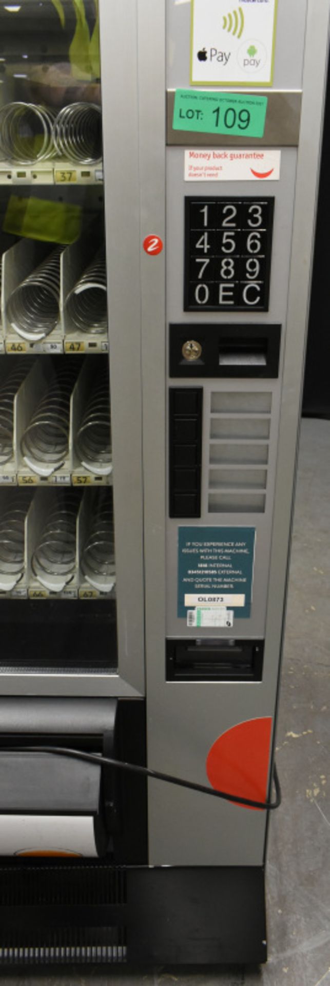 Sielaff Selecta Cashless Vending Machine - Serial No.13512103 - L890mm x W820mm x H1830mm - Image 4 of 15