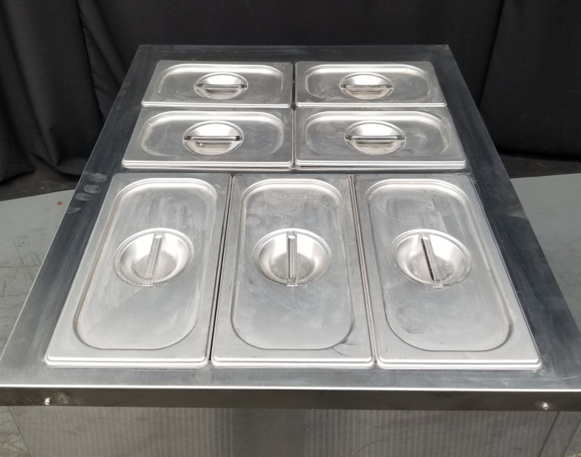 Parry Mobile Servery with containers - Model 1887 Serial No.170030823 - L870 x W620 x H940 - Image 10 of 10