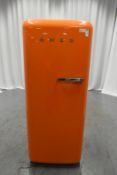 Smeg Retro Orange Fridge - Model FAB28YO1 with small freezer compartment - Door doesn't seal