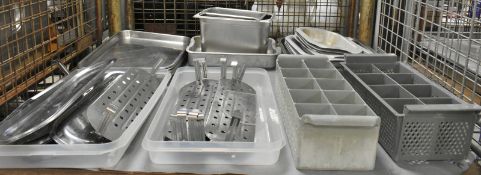 Various Catering & KItchen Equipment - Serving Trays & Dishes, Cutlery Drainers