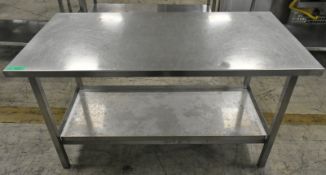 Catering Table with Bottom Shelf - L1800 x W700 x H850mm