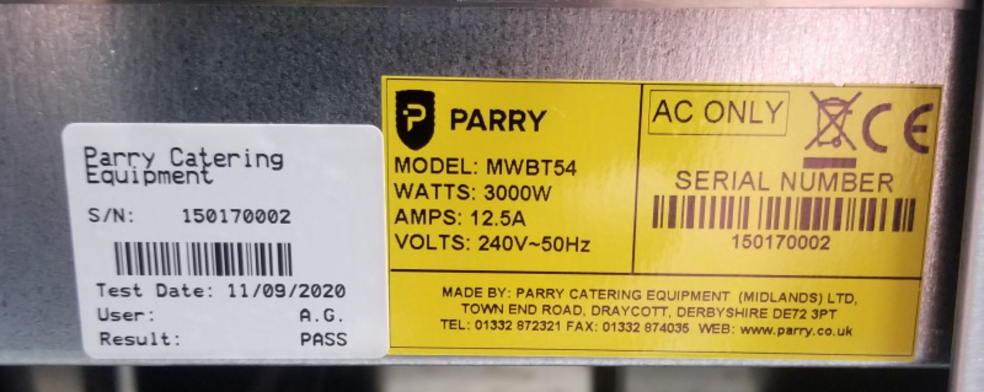 Parry Bespoke Mobile Wash Basin - Model NWBT54 Serial No.150170002 - L600 x W725 x H1400 - Image 9 of 13