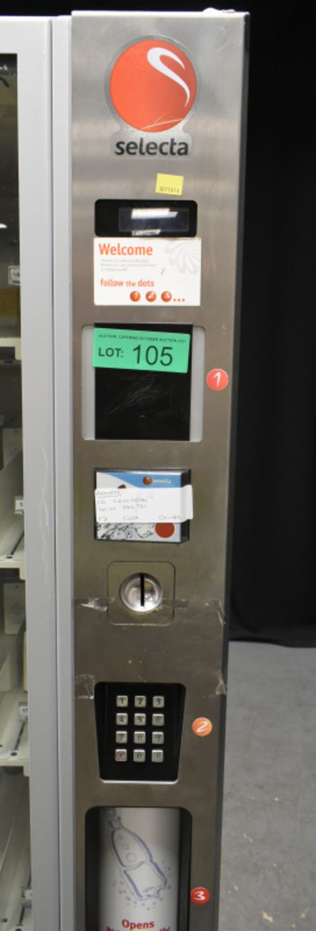 Sielaff Selecta Cash Vending Machine - Serial No.90357298 - L750mm x W885mm x H1830mm - PL - Image 2 of 10