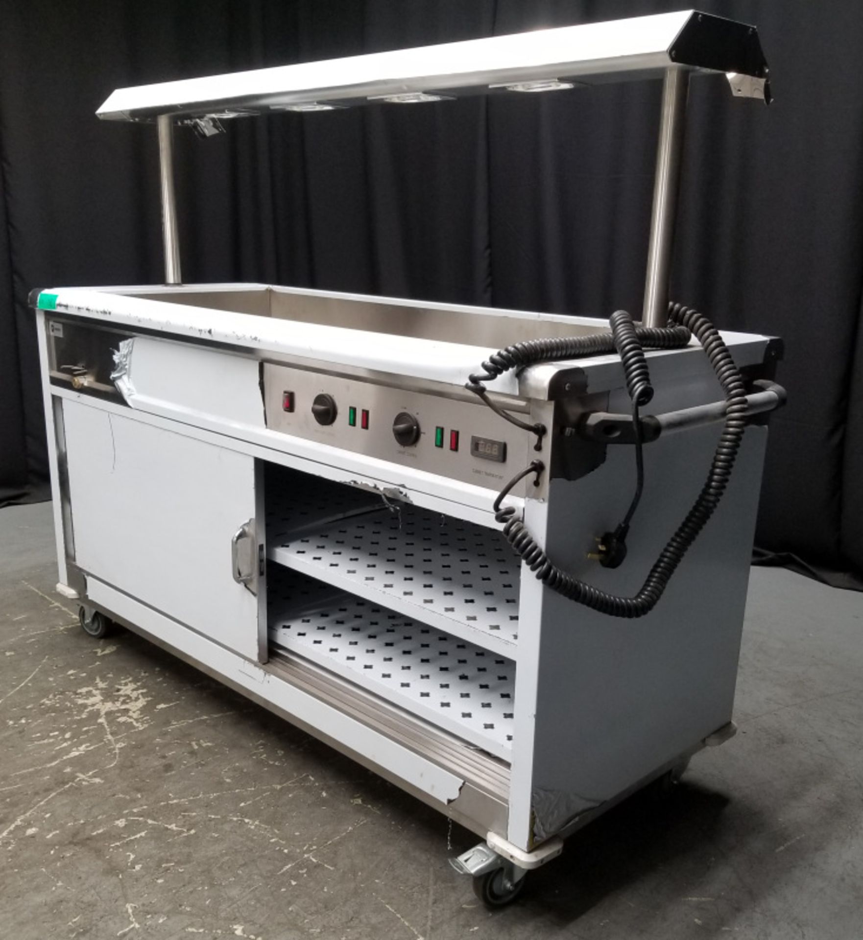 Parry Mobile Bain Marie Servery with Light Unit - Model MSB15G Serial No.170360050 -L1630m - Image 17 of 23