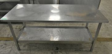 Catering Table with Bottom Shelf - L1800 x W750 x H850mm