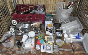 Various Catering & Kitchen Utensils - Ladels, Spatulas, Thermometers, Bottles, Graters, Bo