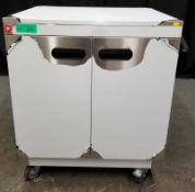 Parry Mobile Hot Cupboard - Model 1888 Serial No.170040855 - L780 x W620 x H930mm - PLEASE