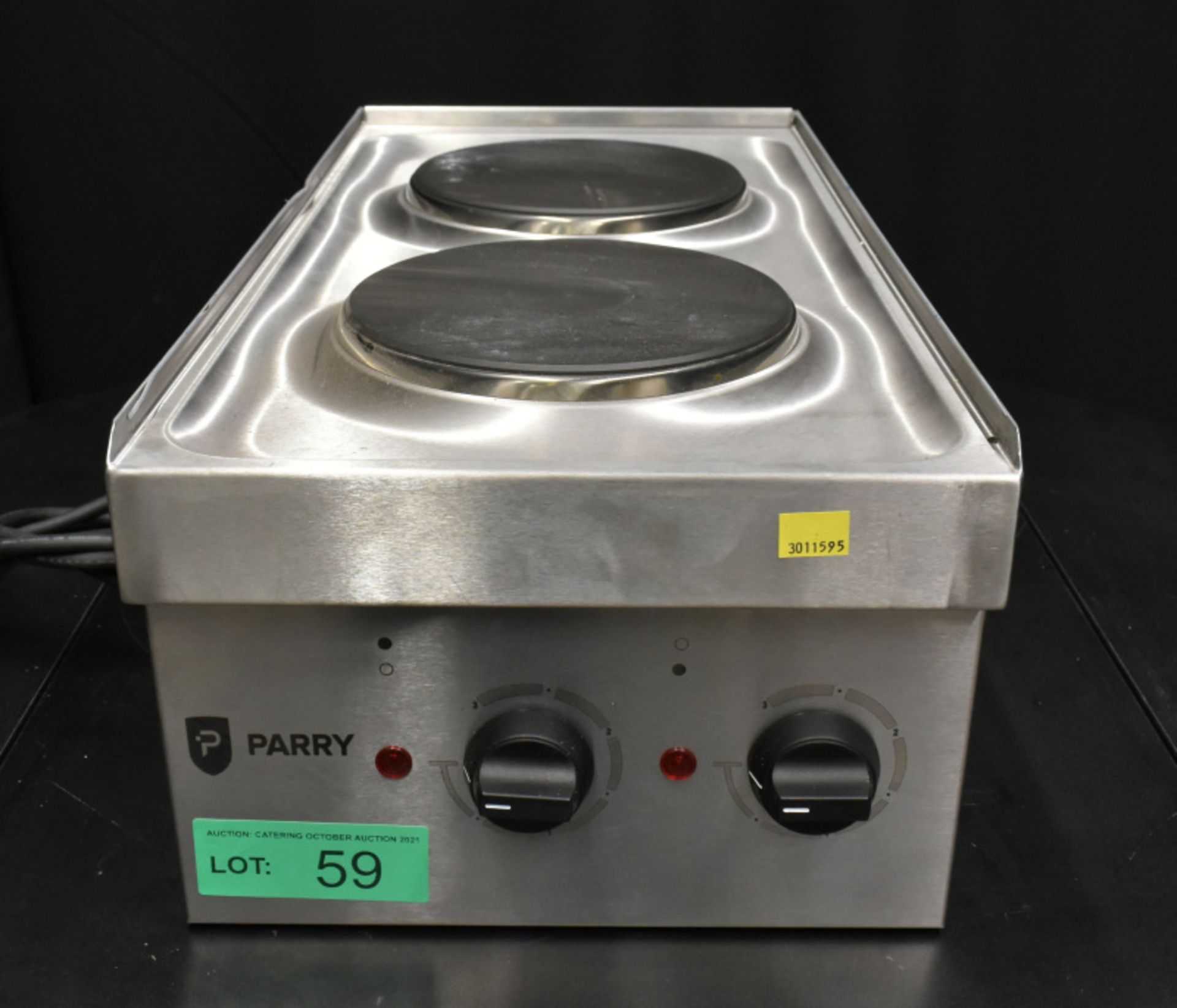 Parry Electric Double Hob - Model N1870 Serial No.160150225 L300 x W600 x H210mm