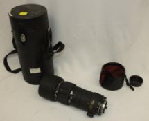 Nikon ED AF Nikkor 300mm 1:4 Lens with HOYA 82mm UV(O) Filter and Nikon CL-42 Case