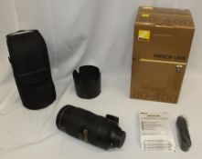 Nikon Nikkor Lens - AF-S Nikkor 80-400mm f/4.5-5.6G ED VR with Nikon HB-65 Lens Hood & CL-M2 case