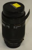 Nikon AF Nikkor 70-210mm - 1:4-5.6 Lens - Serial No. - 2432162 with HOYA 62mm UV(O) Filter