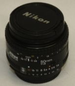 Nikon AF Nikkor 50mm 1:1.8 Lens - Serial No. 4289685 with Nikon L37c 52mm Filter