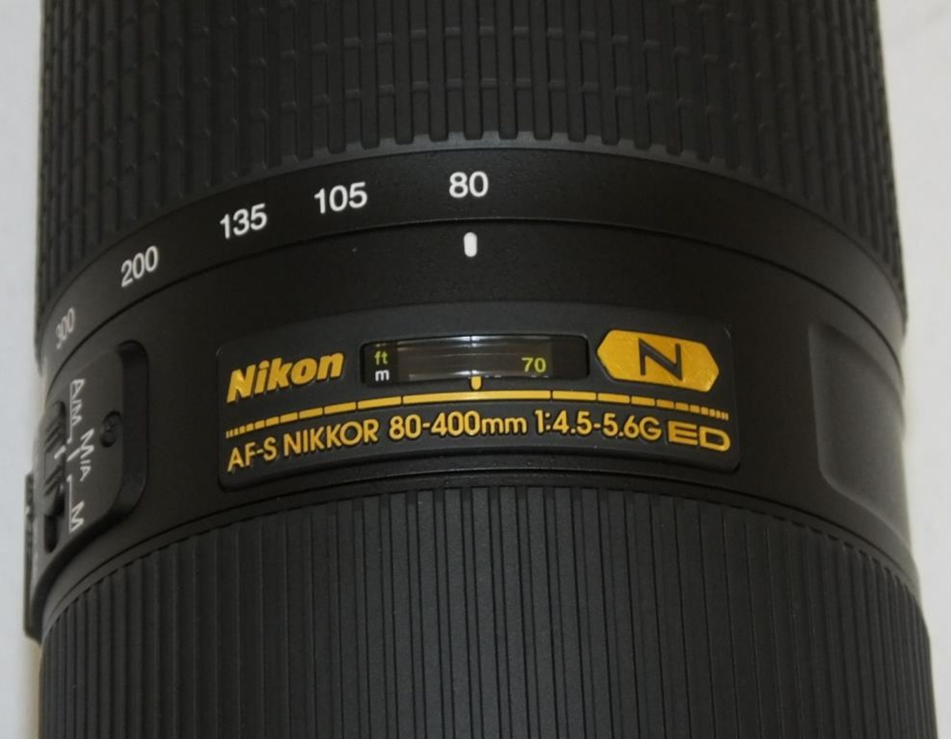 Nikon Nikkor Lens - AF-S Nikkor 80-400mm f/4.5-5.6G ED VR with Nikon HB-65 Lens Hood & CL-M2 case - Image 2 of 5