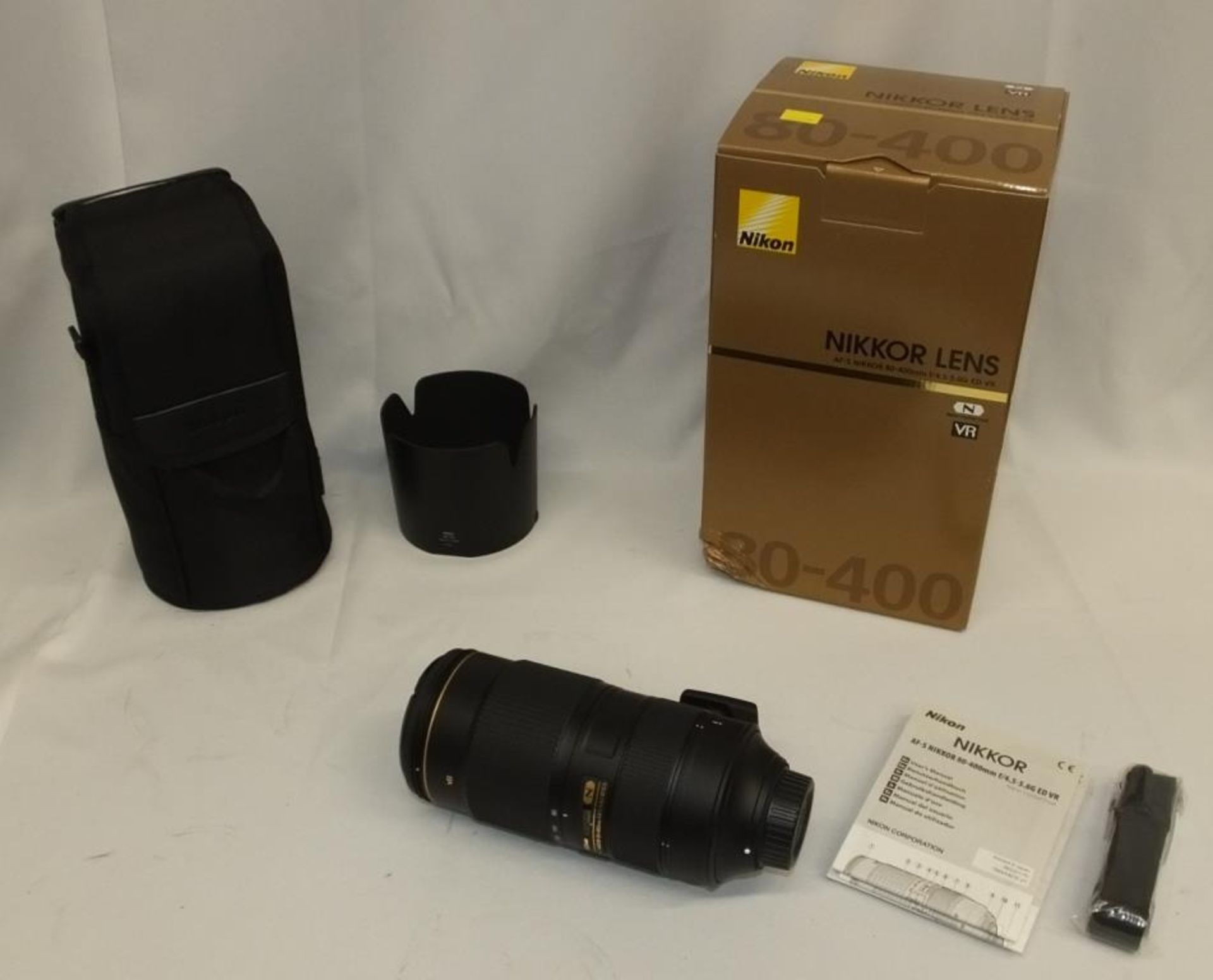 Nikon Nikkor Lens - AF-S Nikkor 80-400mm f/4.5-5.6G ED VR with Nikon HB-65 Lens Hood & CL-M2 case