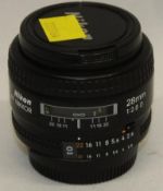 Nikon AF Nikkor 28mm 1:2.8 Lens - Serial No. - 400055