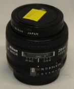Nikon AF Nikkor 28mm 1:2.8 Lens - Serial No. - 403541 - with Nikon L37c 52mm Filter