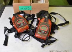 2x Arva A.D.vanced Avalanche Transceivers - 457kHz