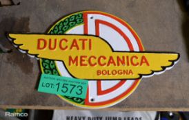Ducati Meccanica cast sign