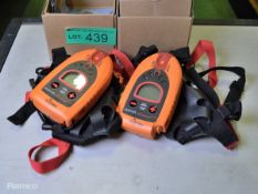 2x Arva A.D.vanced Avalanche Transceivers - 457kHz