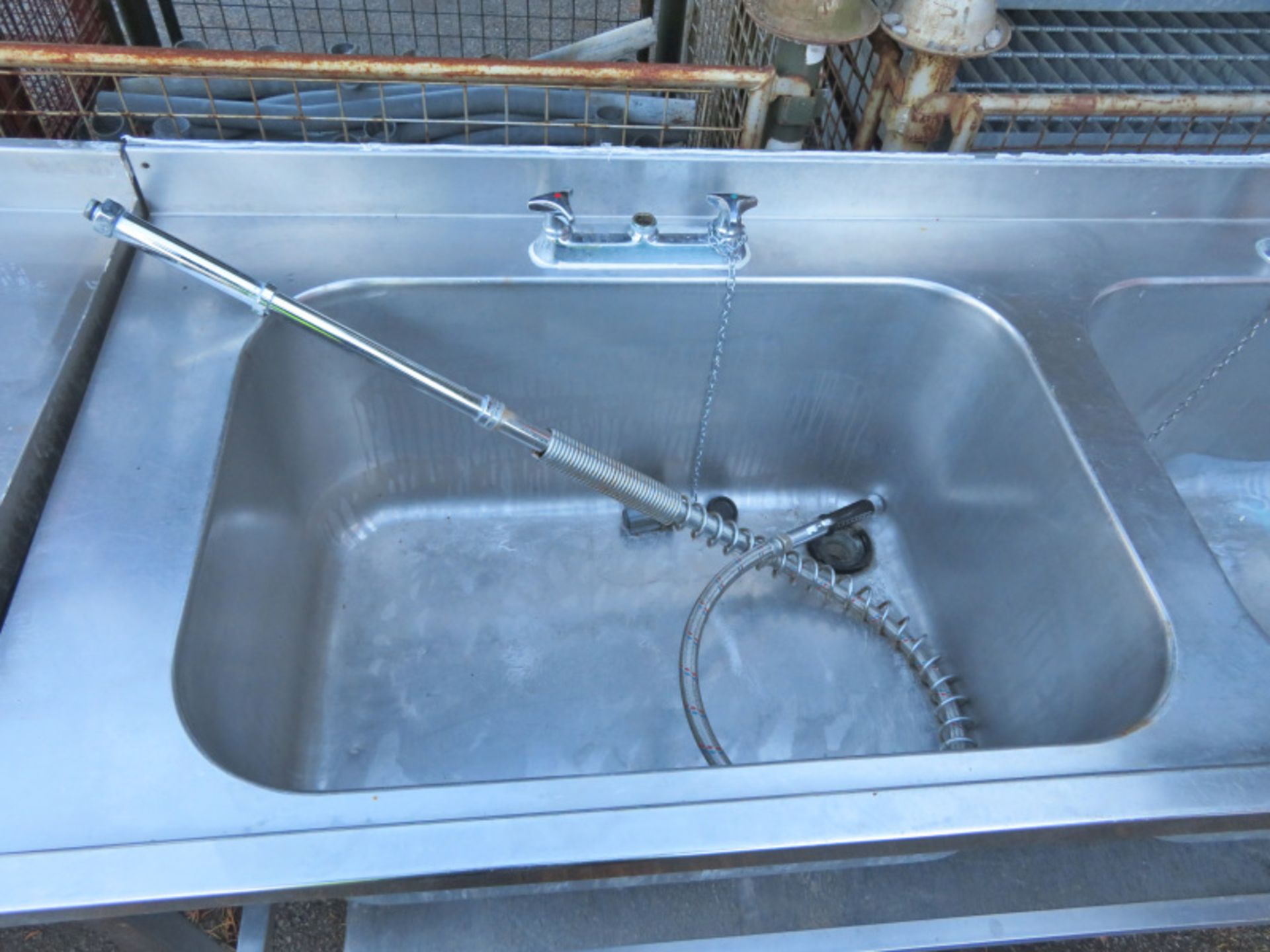 Commercial Double Sink Top - L 1870mm x W 700mm x H 1100mm - Image 3 of 4