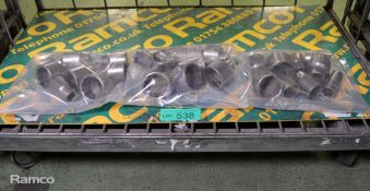 27x Heavy duty socket heads - various sizes