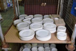 Crockery - plates, side plates, saucers