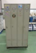 2 Door Metal Cabinet - L900 x W450 x H1830mm, 4 Door Lockers - L950 x W390 x H1780mm & Sin