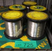 Tinned Soft Copper Wire 0.16 mm - 5 reels