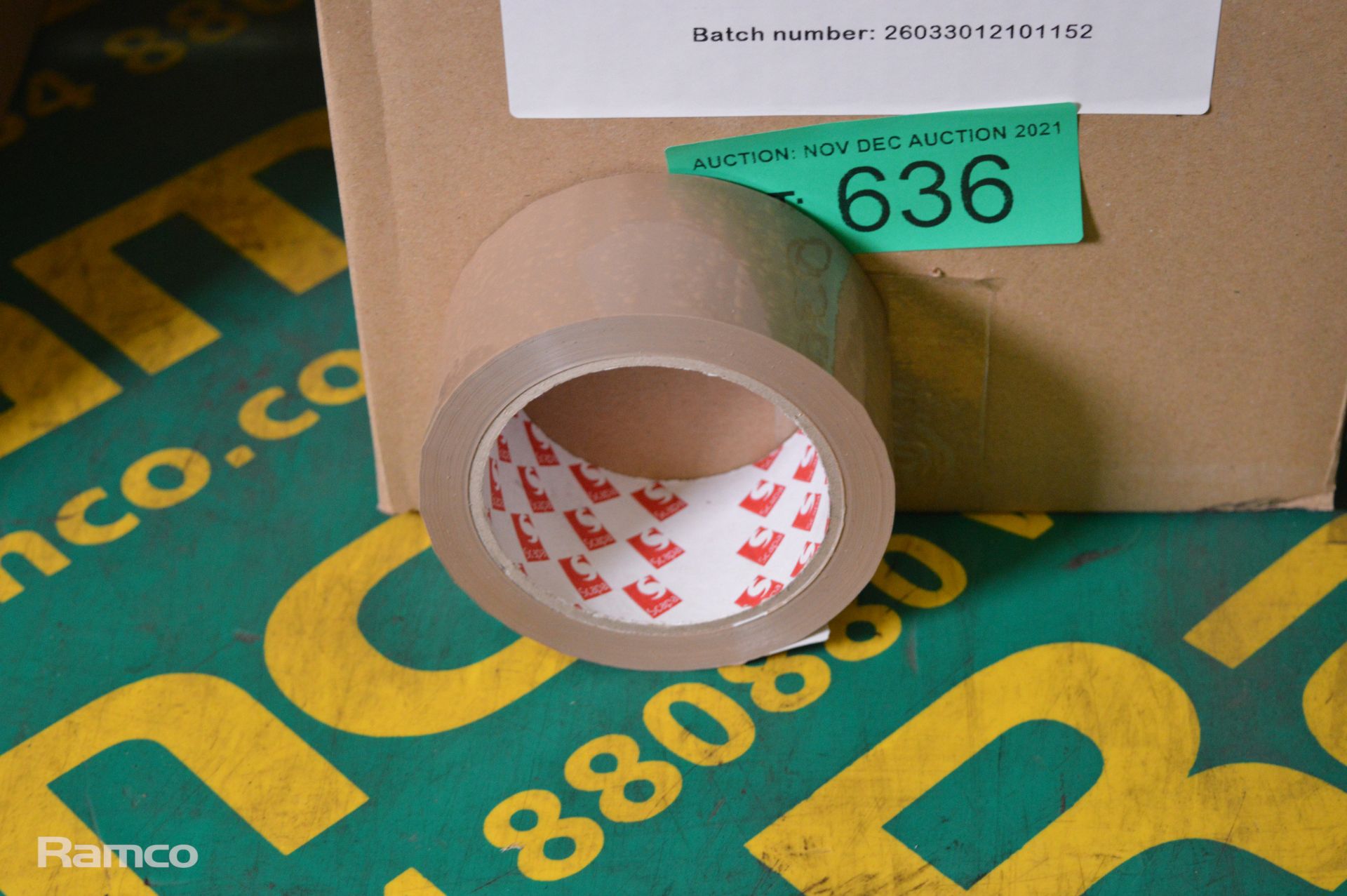 Scapa 2290 Havanna PVC packaging tape - 50mm x 66M - 36 rolls per box - 1 box - Image 2 of 3
