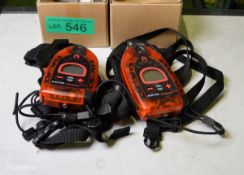 2x Arva A.D.vanced Avalanche Transceivers - 457kHz