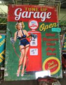 Tune Up Garage Tin Sign 700mm x 500mm