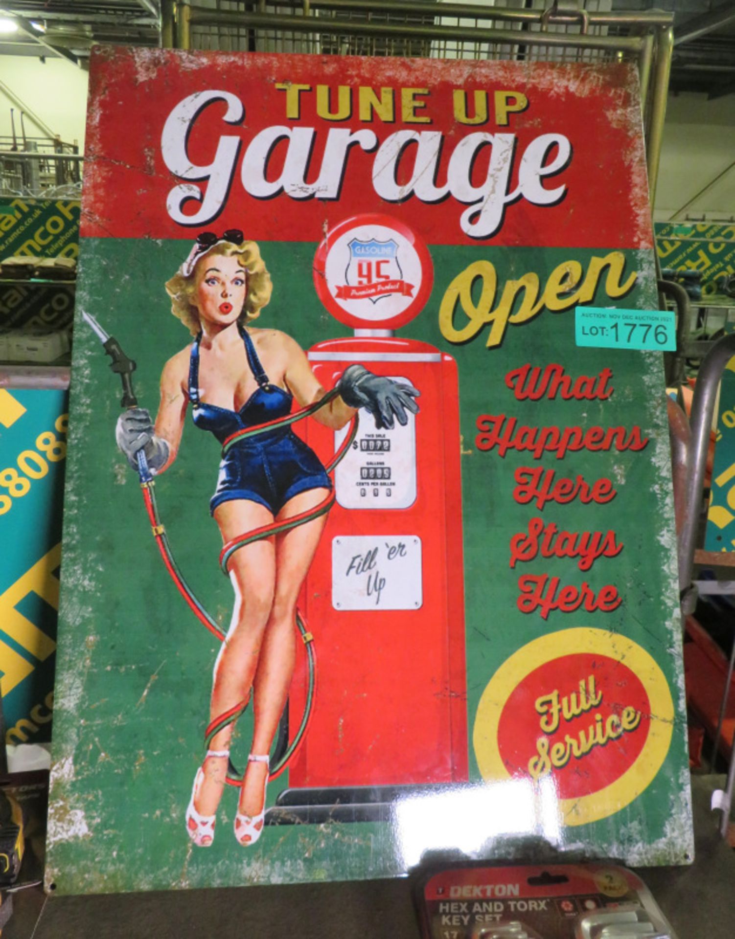 Tune Up Garage Tin Sign 700mm x 500mm