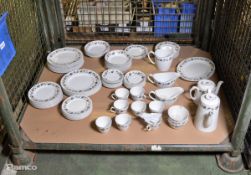 Crockery - Leaf Design - Cups, Plates, Tea And Coffee Pots