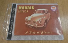 Metal Wall Sign 400mm x 300mm - Morris Minor