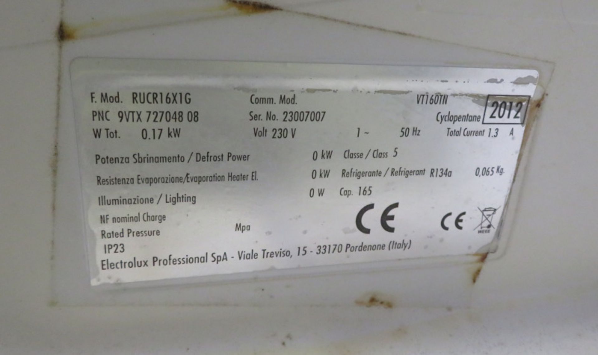 Electrolux RUCR16X1G Undercounter Fridge - L590 x W600 x H850mm - Image 3 of 3
