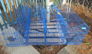 4x Blue Mesh Containers