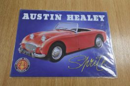 Metal Wall Sign 400mm x 300mm - Austin Healey Sprite