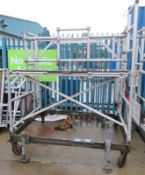 Mobile Scaffold Staging Tower assembly - 1.96 M x 2.11 M - various components - see pictur